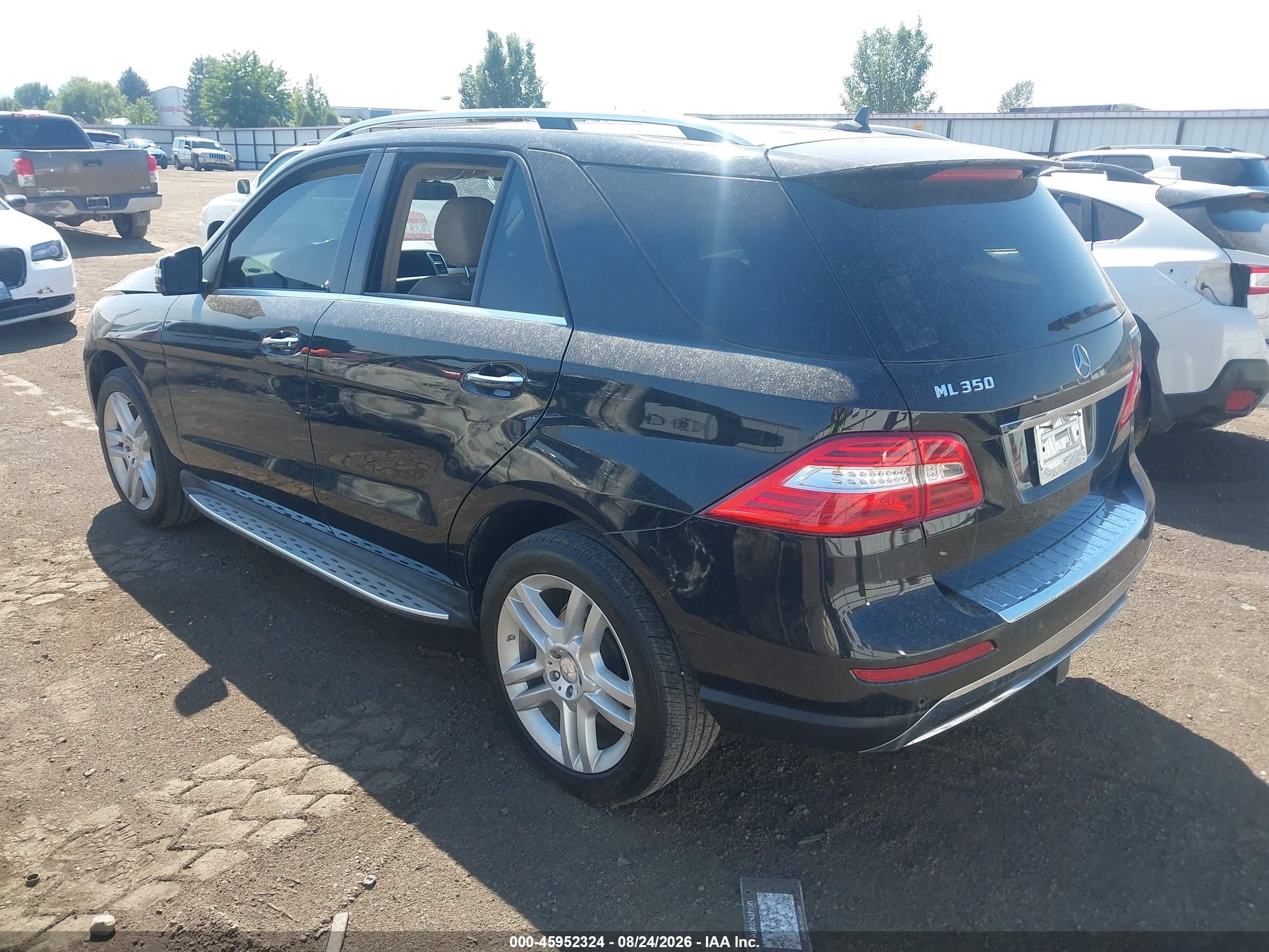 2014 Mercedes-benz Ml 350 Bluetec 4matic Черный vin: 4JGDA2EB0EA417992