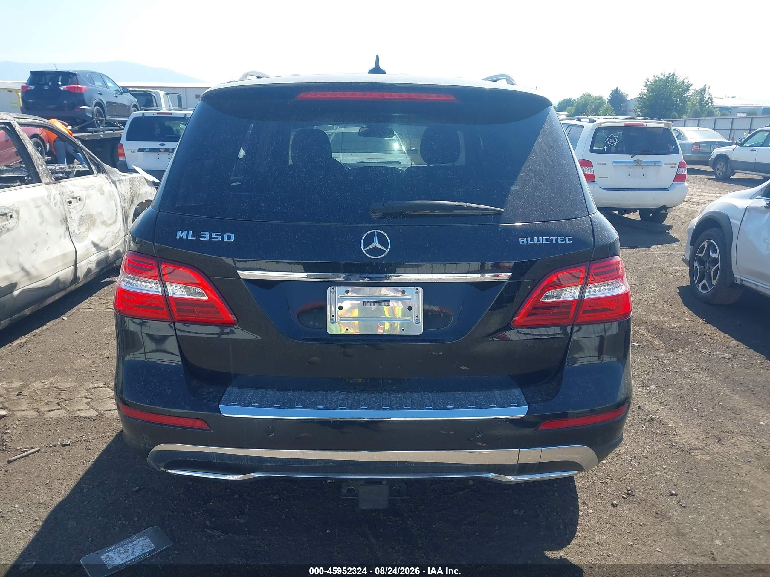 2014 Mercedes-benz Ml 350 Bluetec 4matic Черный vin: 4JGDA2EB0EA417992