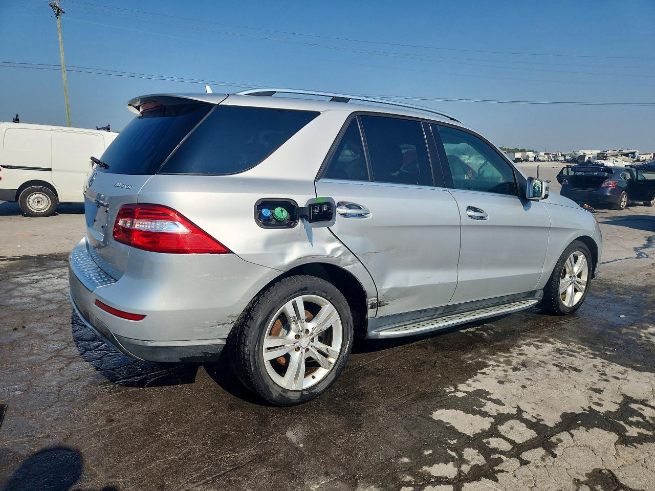 2014 Mercedes-benz Ml 350 Bluetec Silver vin: 4JGDA2EB0EA427647