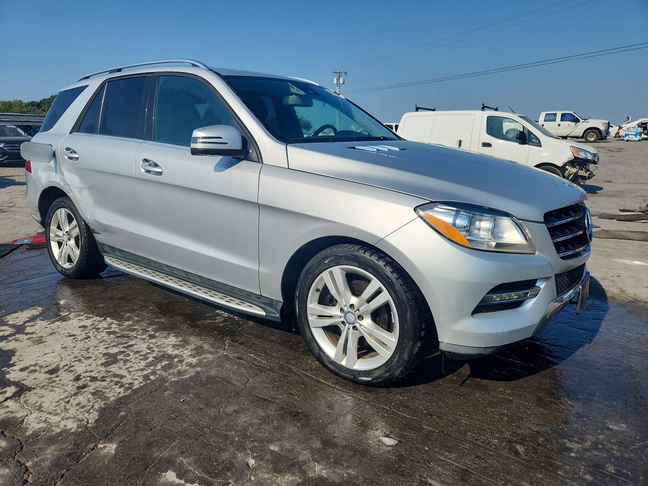 2014 Mercedes-benz Ml 350 Bluetec Silver vin: 4JGDA2EB0EA427647