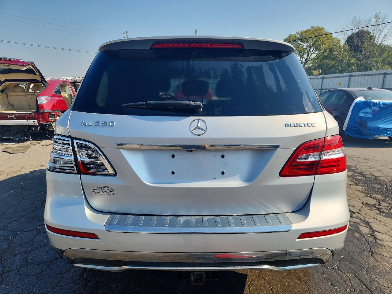 2014 Mercedes-benz Ml 350 Bluetec Silver vin: 4JGDA2EB0EA427647