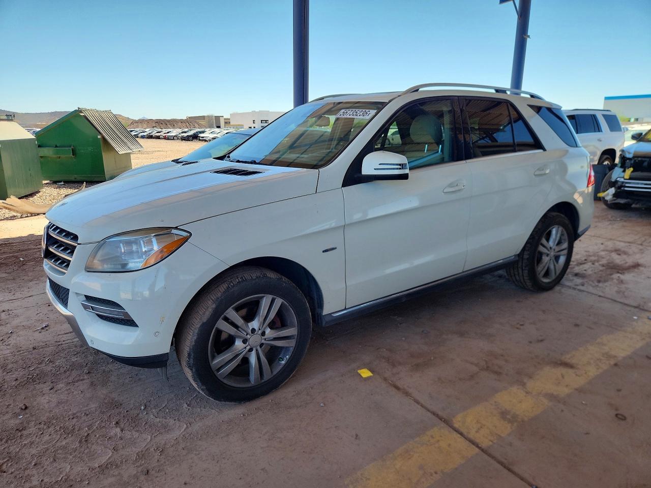 2012 Mercedes-benz Ml 350 Bluetec White vin: 4JGDA2EB1CA080973