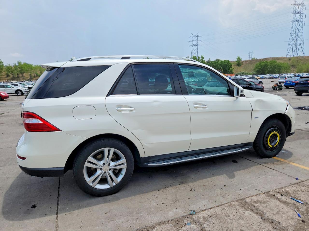 2012 Mercedes-benz Ml 350 Bluetec White vin: 4JGDA2EB1CA086188