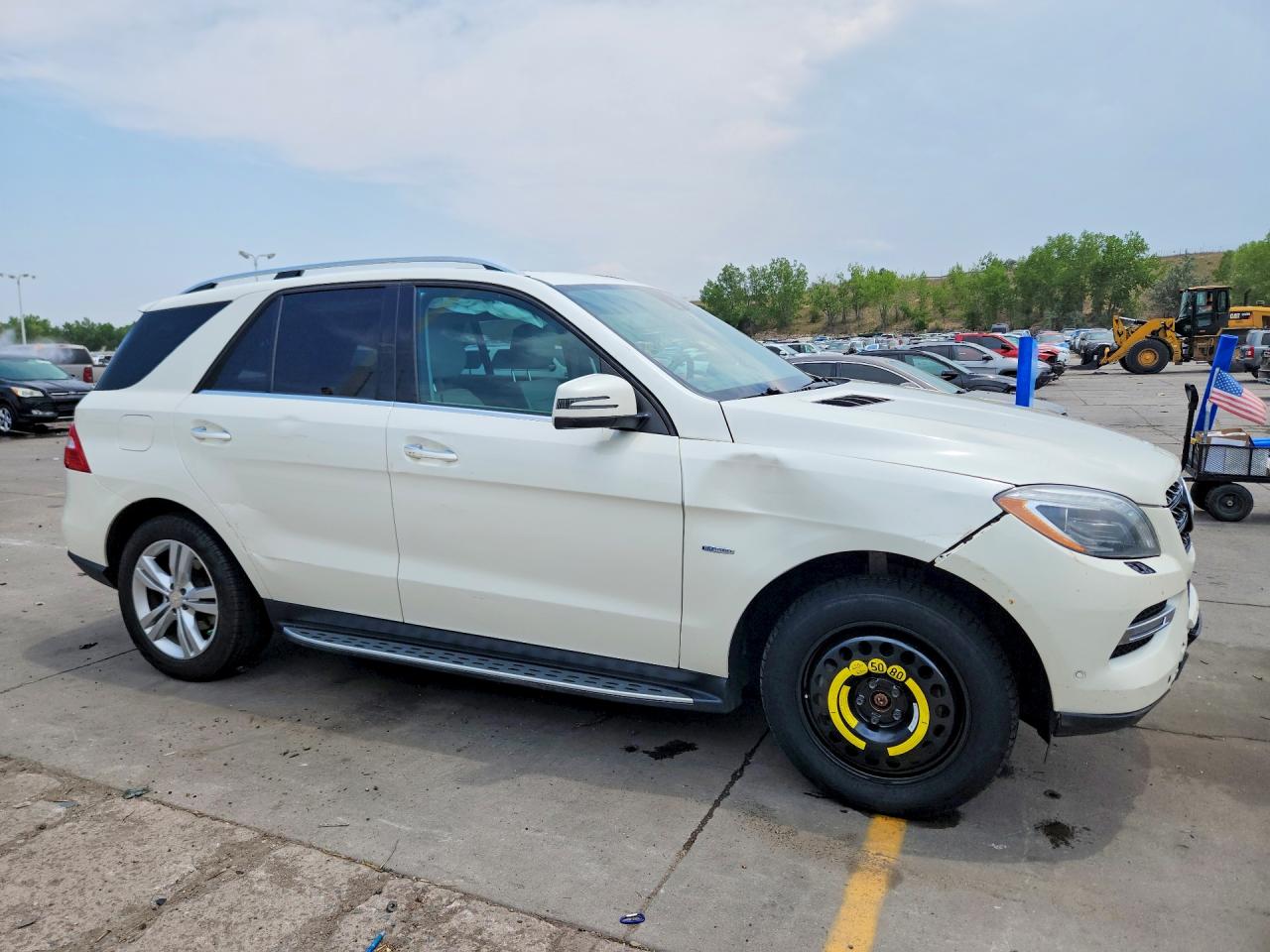 2012 Mercedes-benz Ml 350 Bluetec White vin: 4JGDA2EB1CA086188