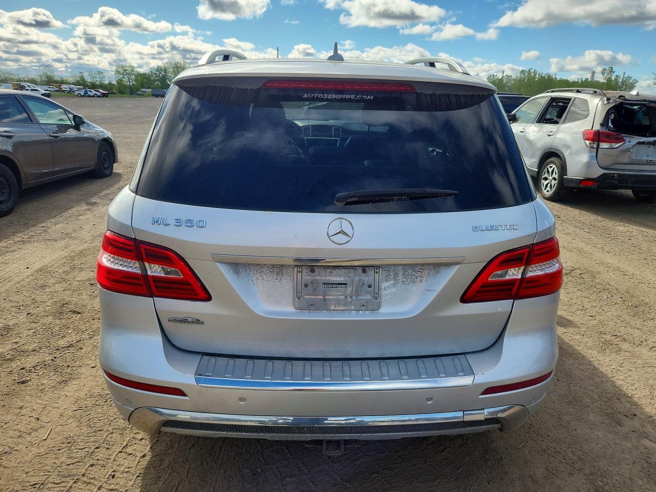 2014 Mercedes-benz Ml 350 Bluetec Silver vin: 4JGDA2EB1EA355891