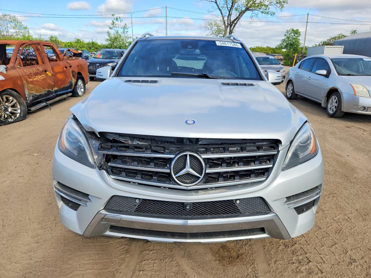 2014 Mercedes-benz Ml 350 Bluetec Silver vin: 4JGDA2EB1EA355891