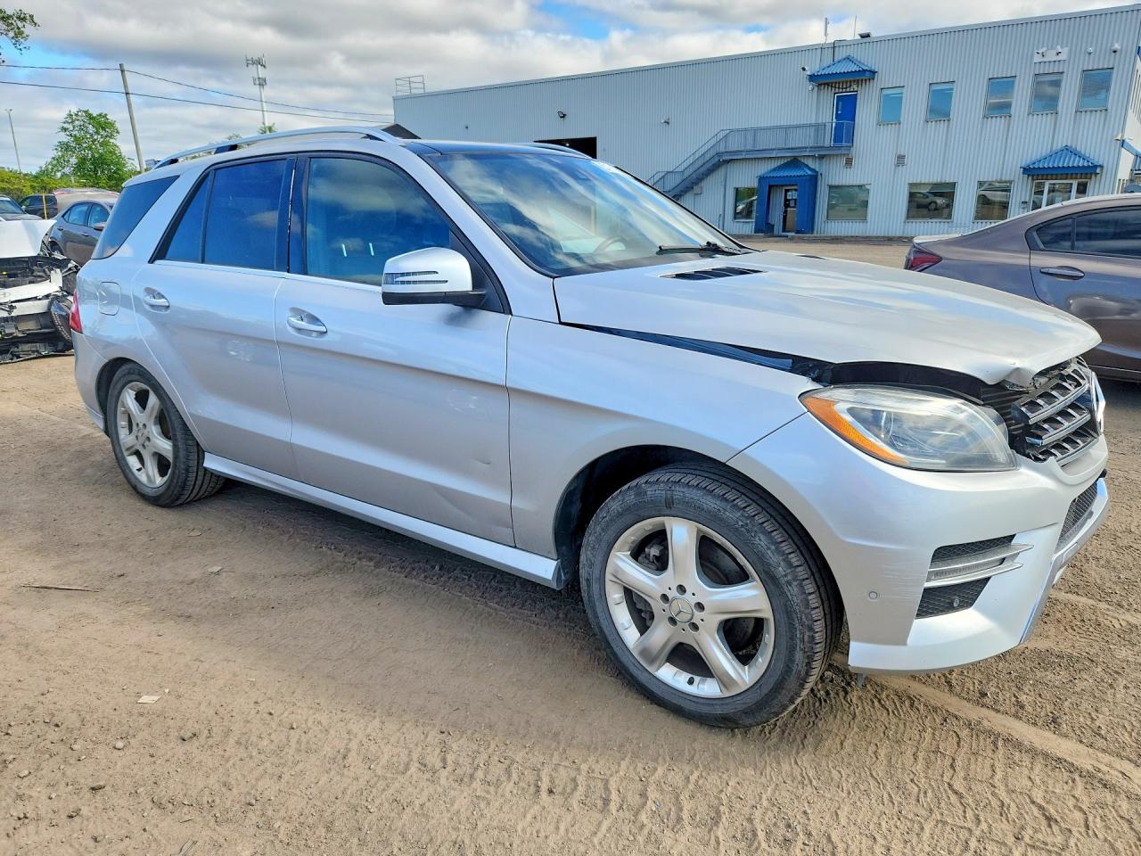 2014 Mercedes-benz Ml 350 Bluetec Silver vin: 4JGDA2EB1EA355891