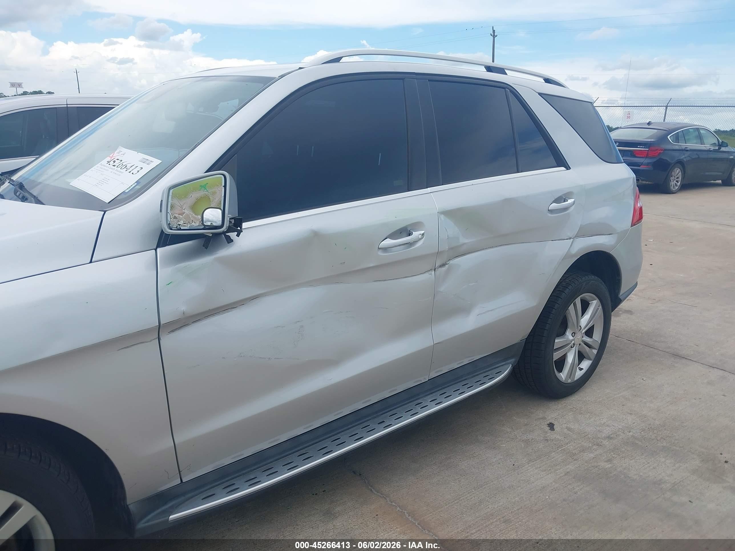 2012 Mercedes-benz Ml 350 Bluetec 4matic Серебряный vin: 4JGDA2EB2CA025237