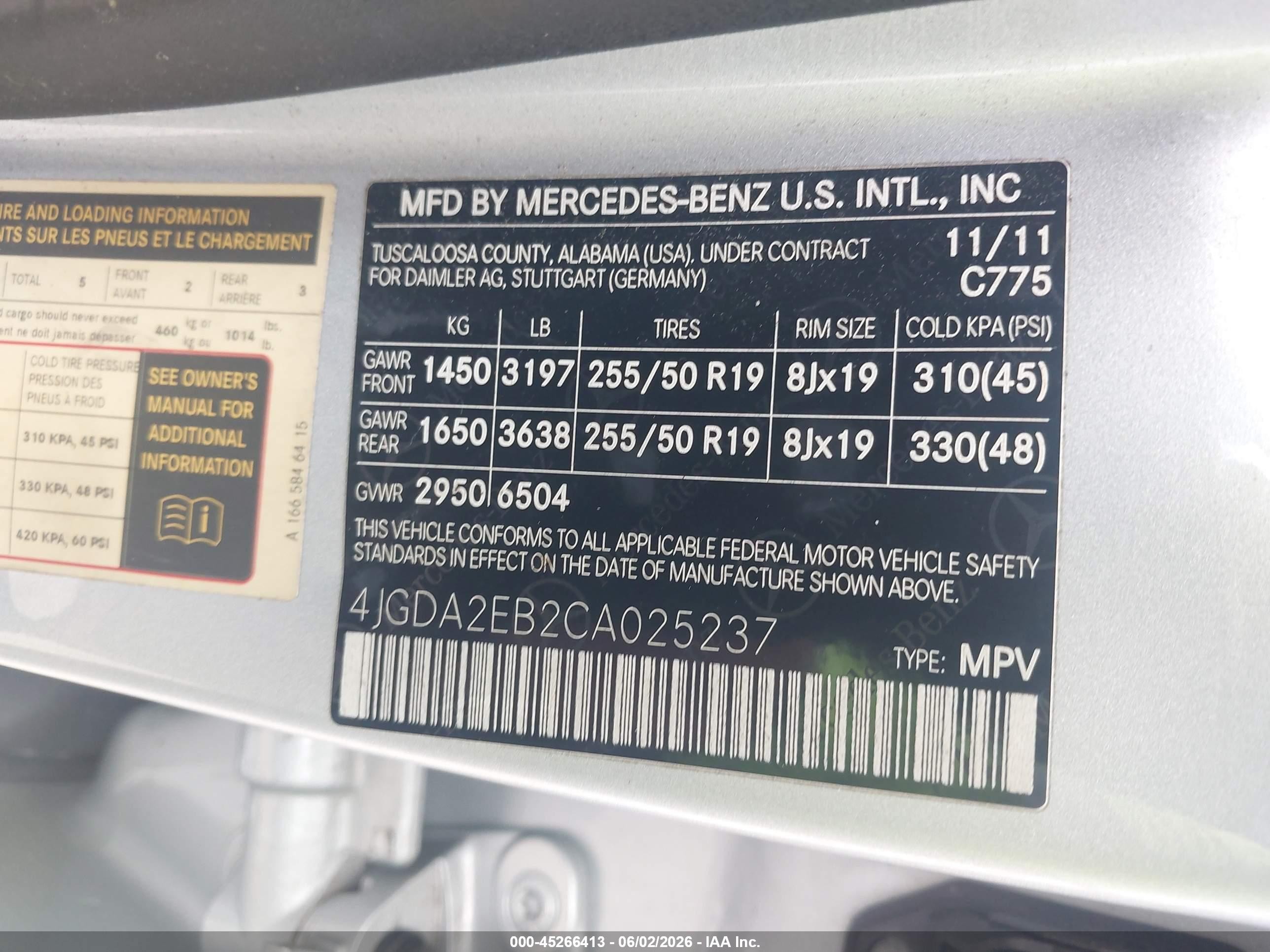 2012 Mercedes-benz Ml 350 Bluetec 4matic Серебряный vin: 4JGDA2EB2CA025237