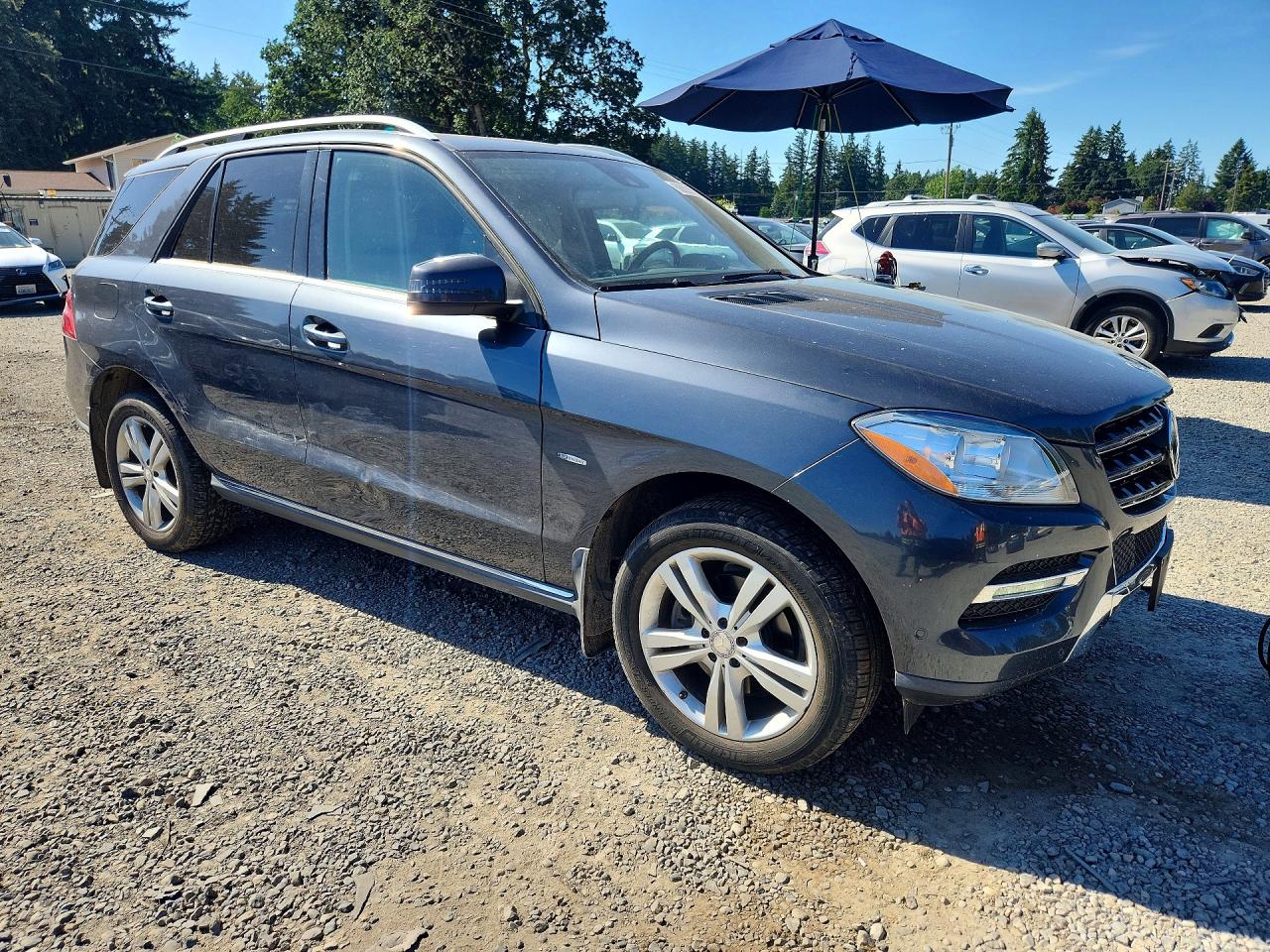 2012 Mercedes-benz Ml 350 Bluetec Gray vin: 4JGDA2EB2CA029904