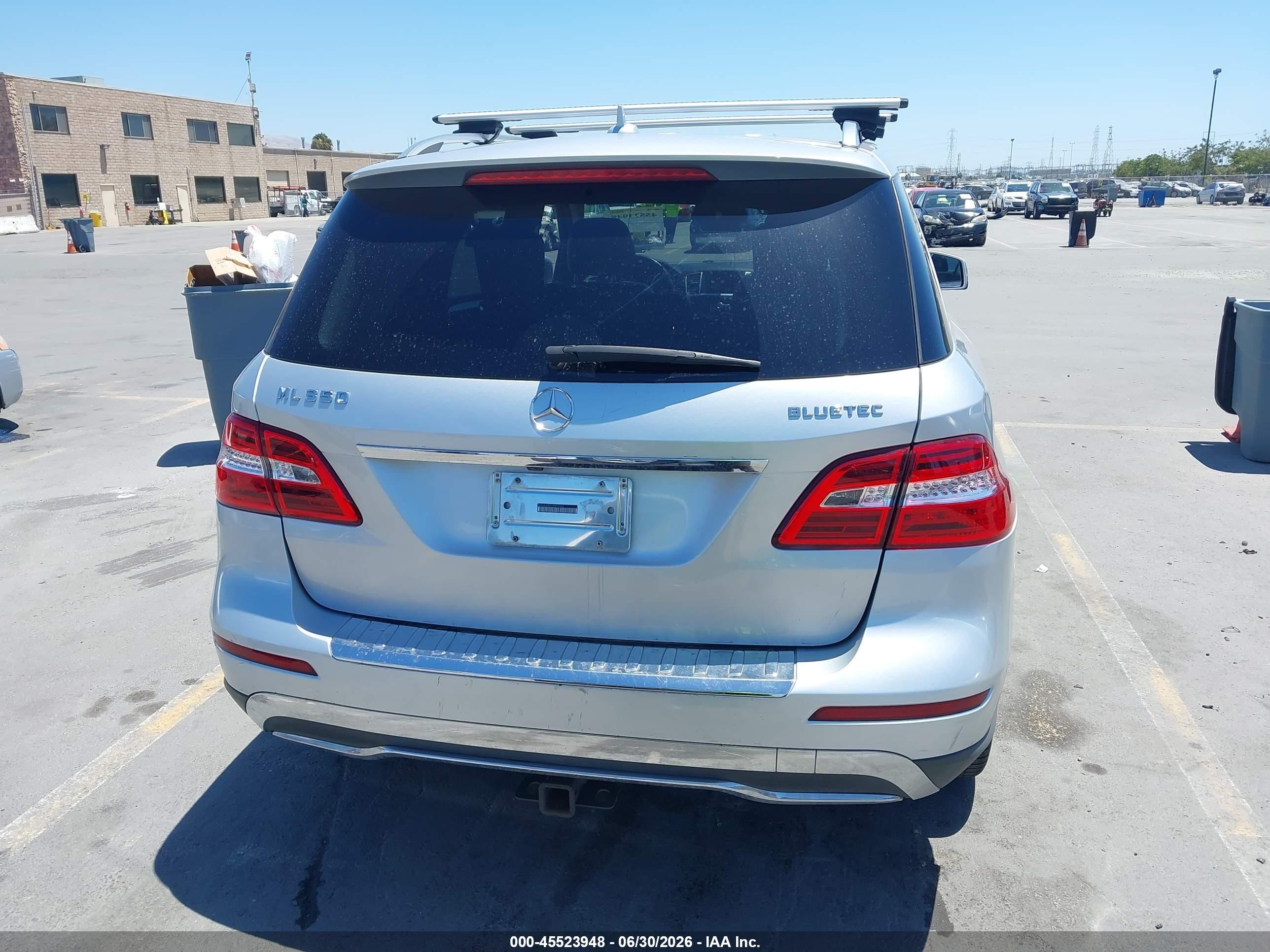 2012 Mercedes-benz Ml 350 Bluetec 4matic Silver vin: 4JGDA2EB2CA070260