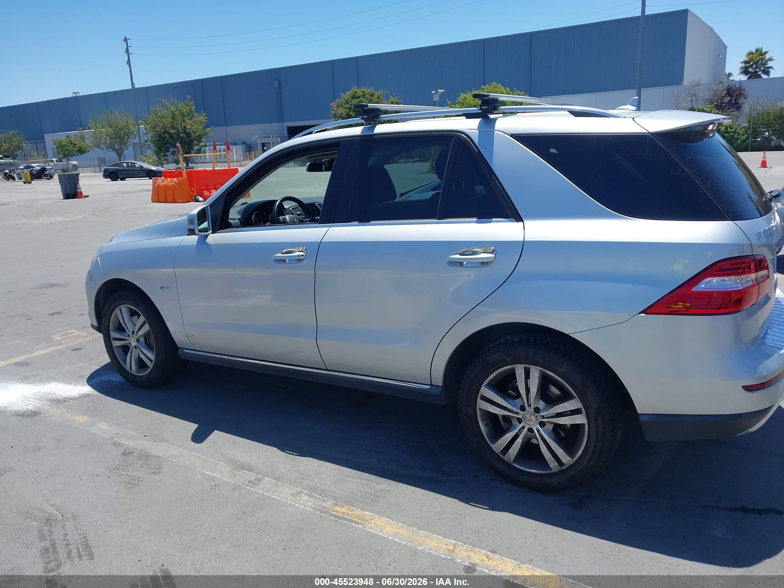 2012 Mercedes-benz Ml 350 Bluetec 4matic Silver vin: 4JGDA2EB2CA070260