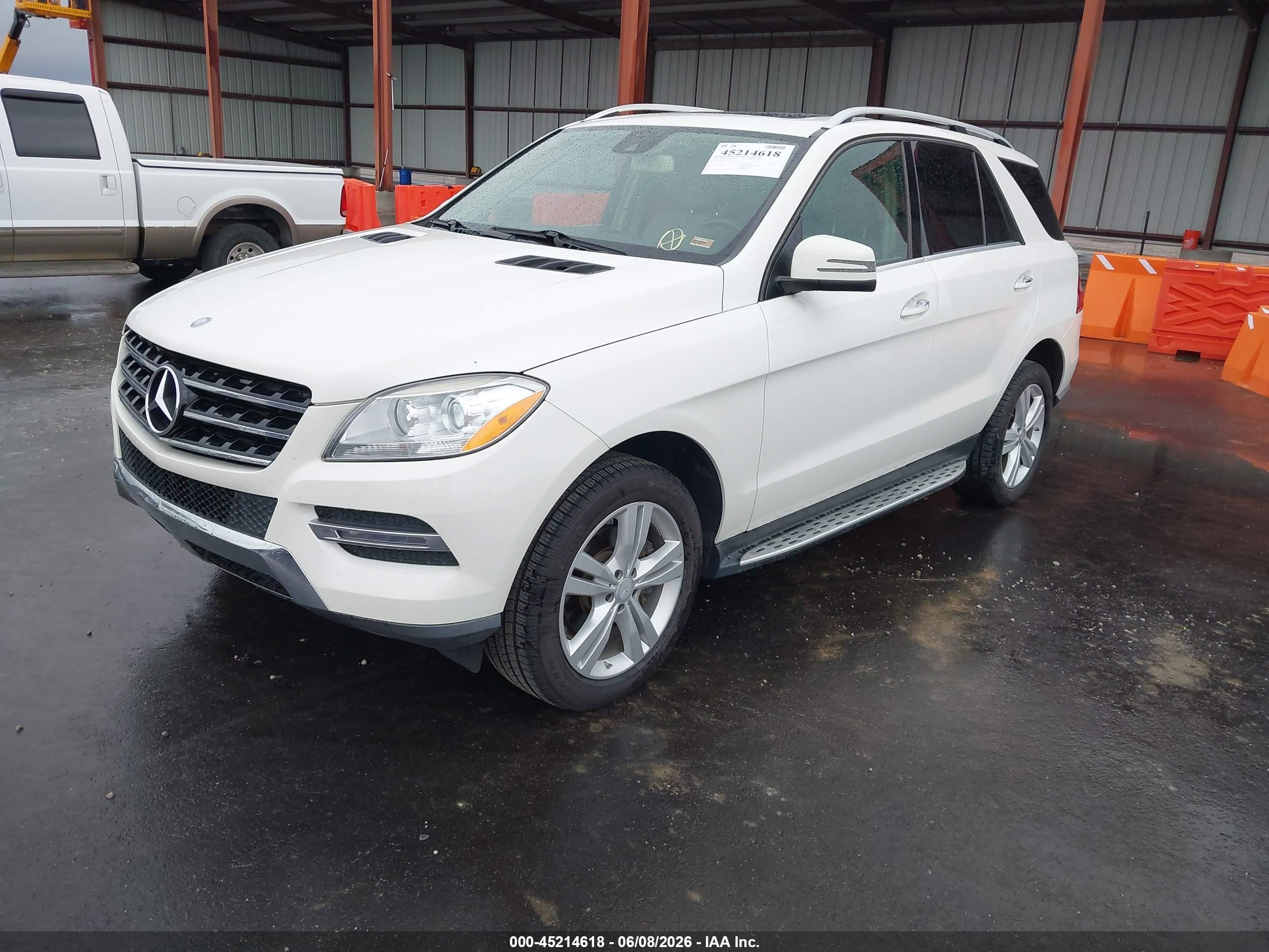 2013 Mercedes-benz Ml 350 Bluetec 4matic White vin: 4JGDA2EB2DA240828