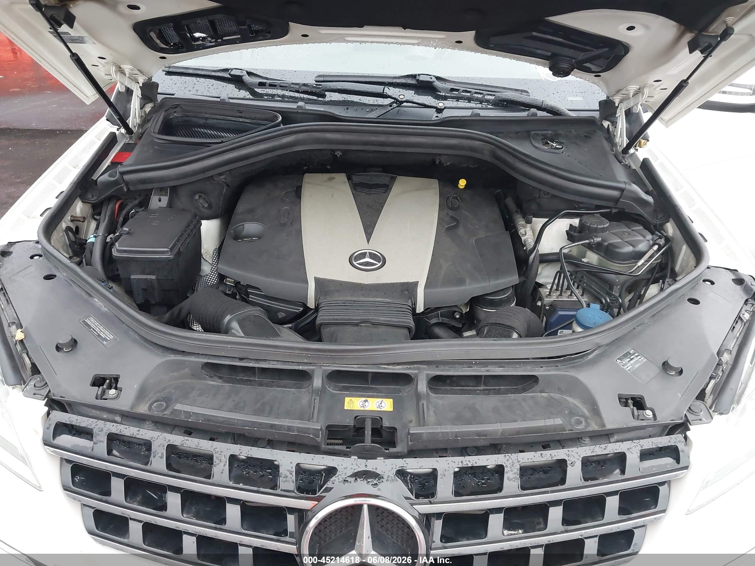2013 Mercedes-benz Ml 350 Bluetec 4matic White vin: 4JGDA2EB2DA240828
