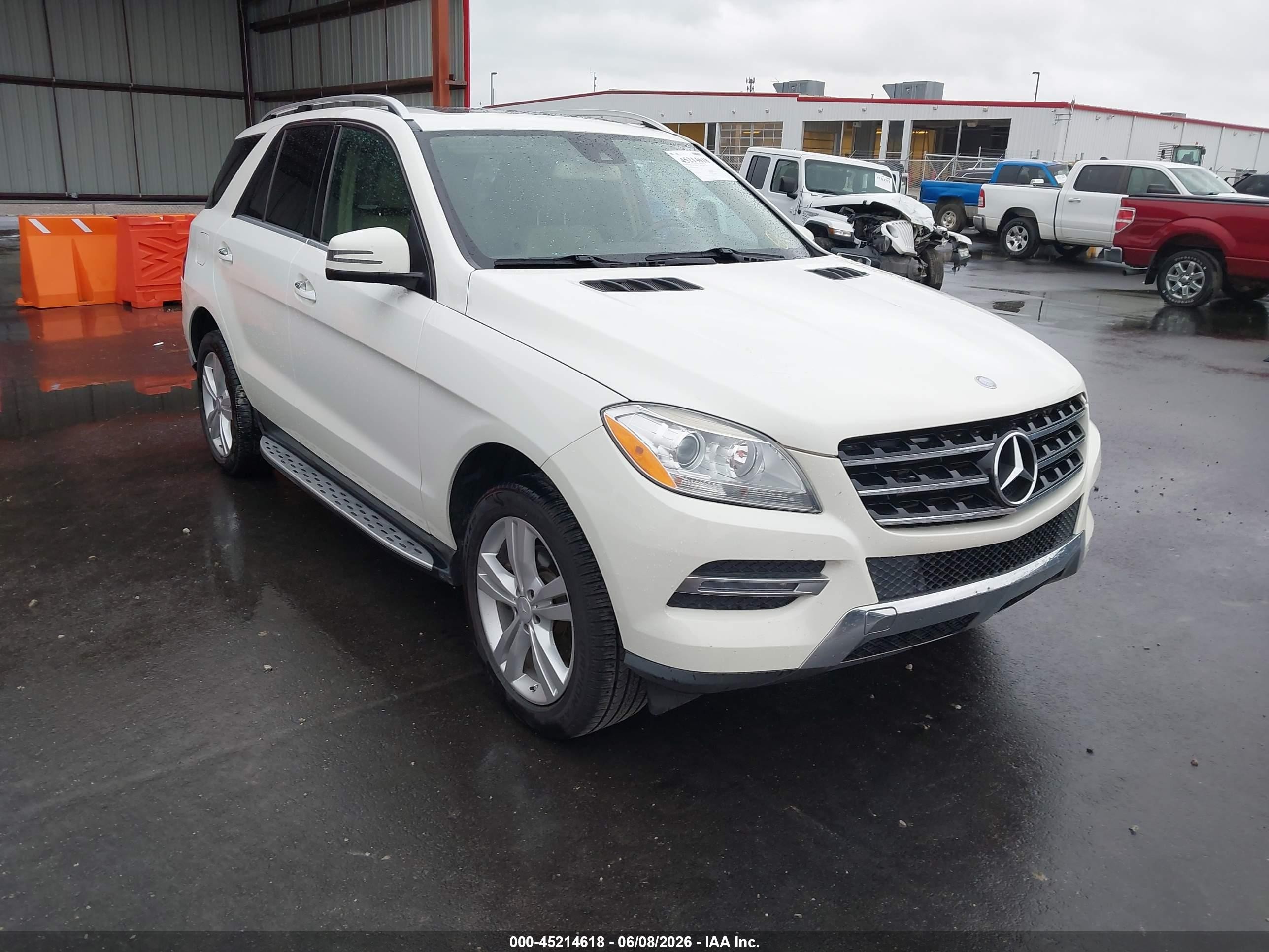 2013 Mercedes-benz Ml 350 Bluetec 4matic White vin: 4JGDA2EB2DA240828