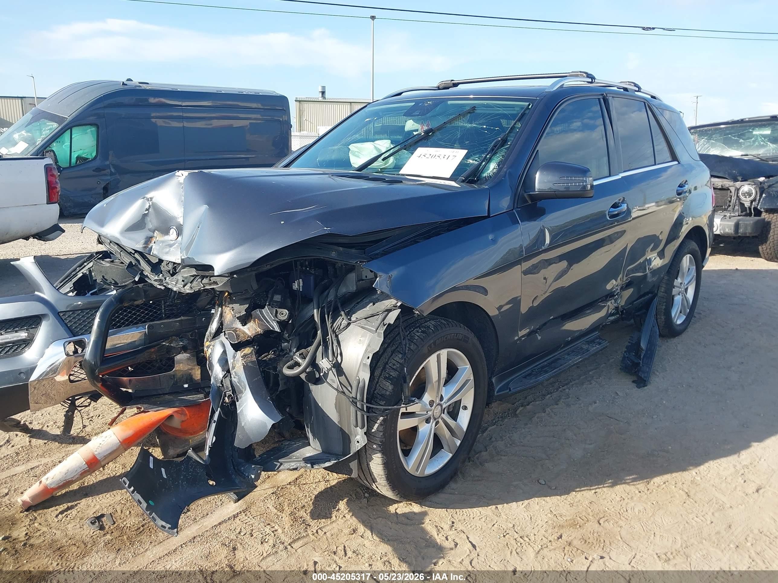 2014 Mercedes-benz Ml 350 Bluetec 4matic Серый vin: 4JGDA2EB2EA324312