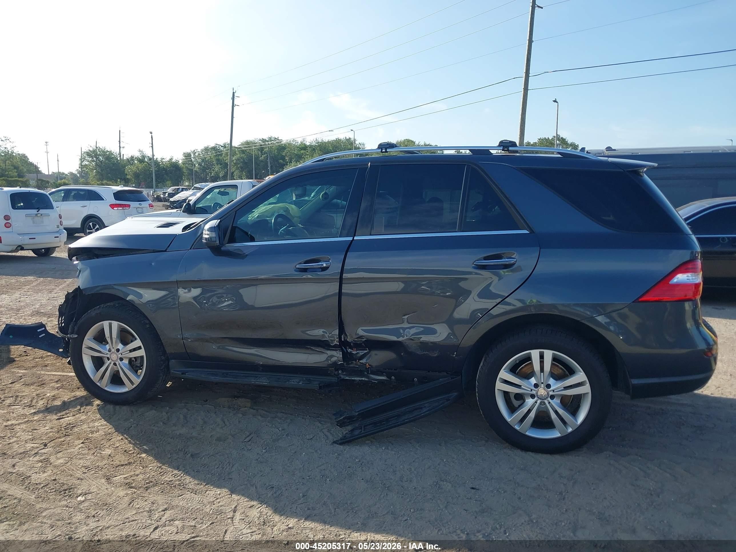 2014 Mercedes-benz Ml 350 Bluetec 4matic Серый vin: 4JGDA2EB2EA324312