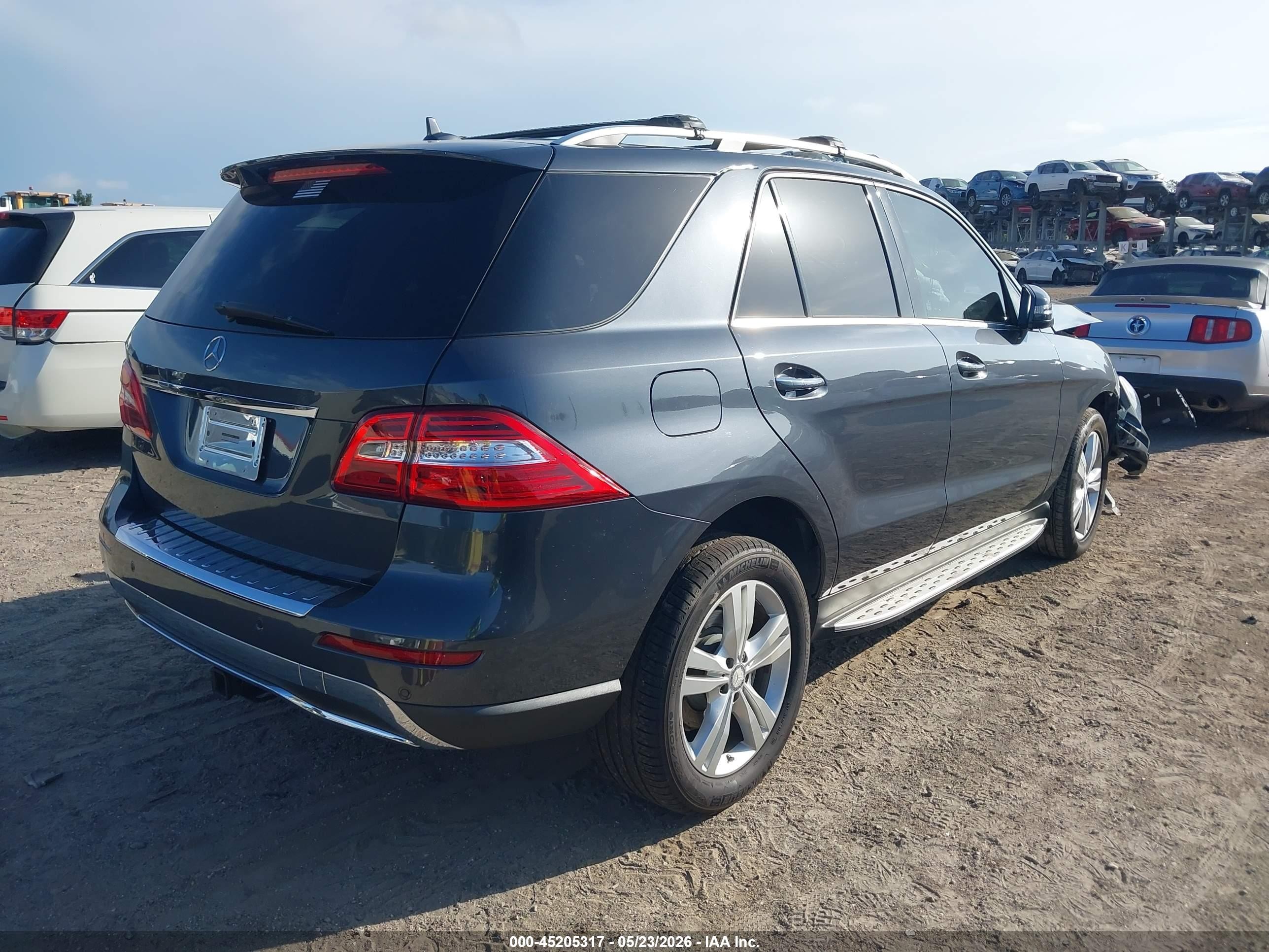 2014 Mercedes-benz Ml 350 Bluetec 4matic Серый vin: 4JGDA2EB2EA324312