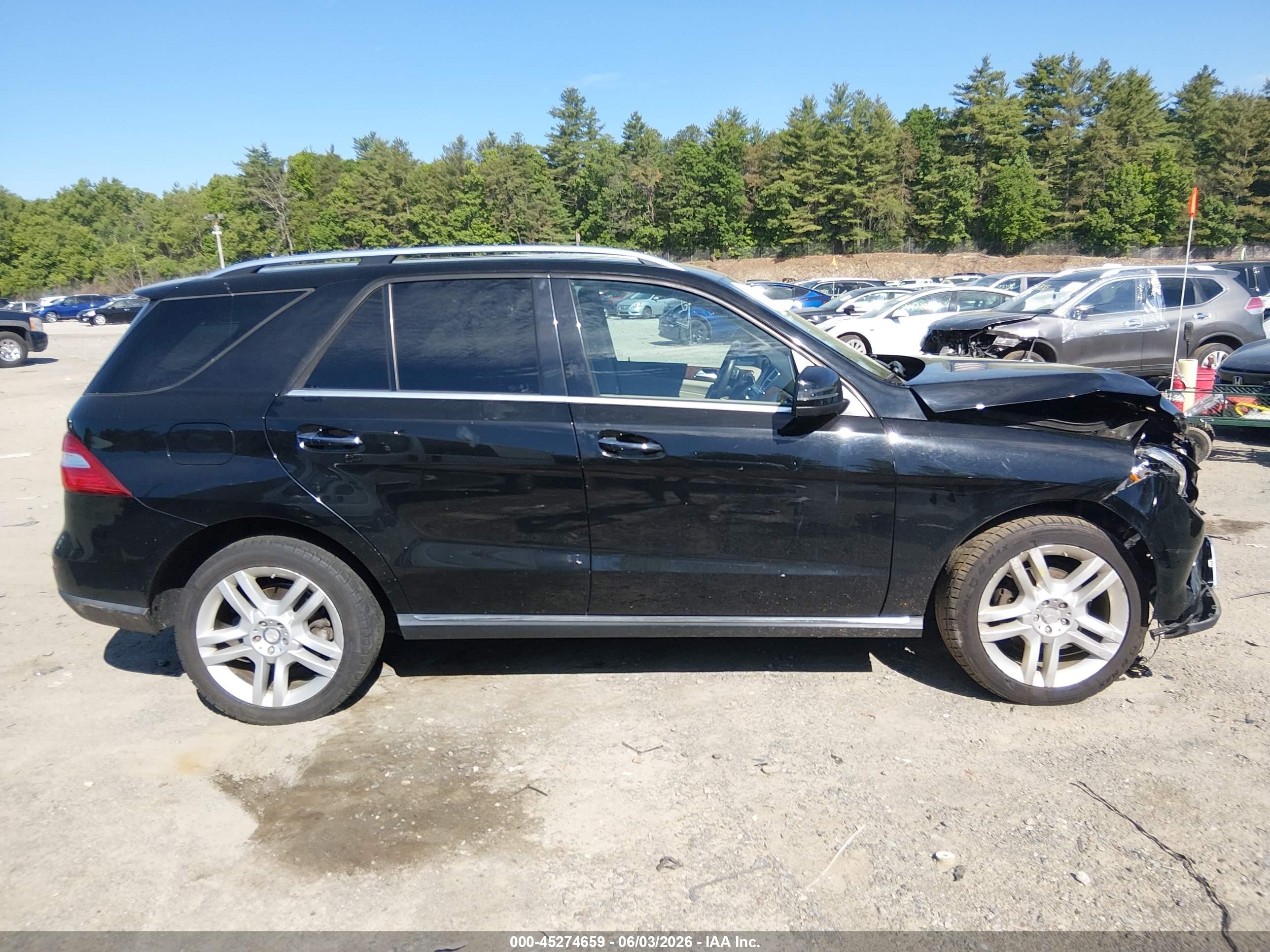 2014 Mercedes-benz Ml 350 Bluetec 4matic Black vin: 4JGDA2EB2EA370559