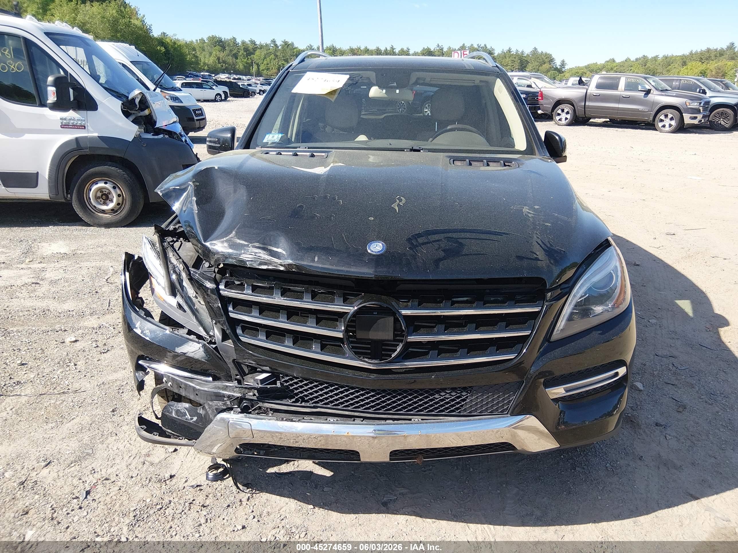 2014 Mercedes-benz Ml 350 Bluetec 4matic Black vin: 4JGDA2EB2EA370559