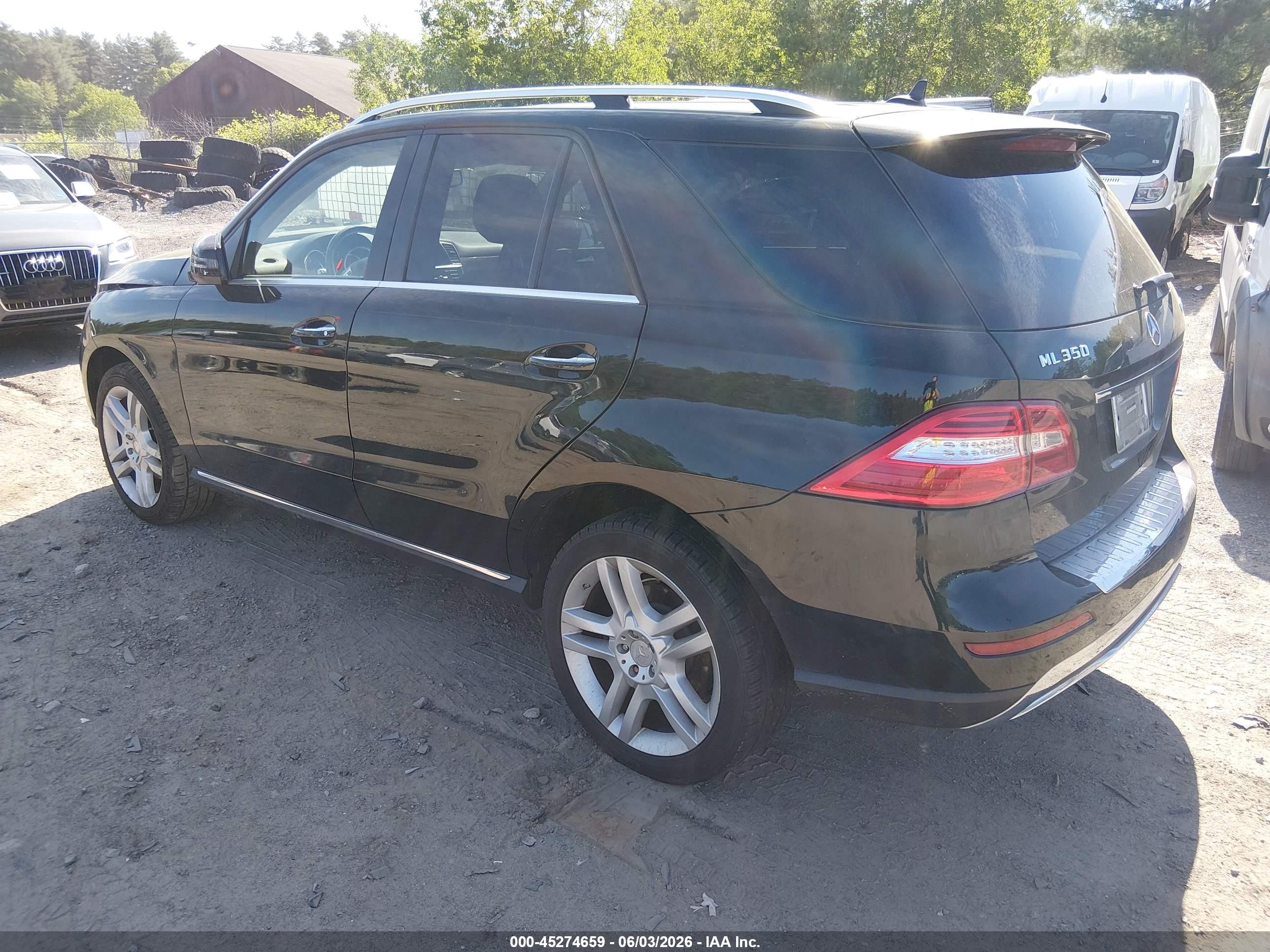 2014 Mercedes-benz Ml 350 Bluetec 4matic Black vin: 4JGDA2EB2EA370559