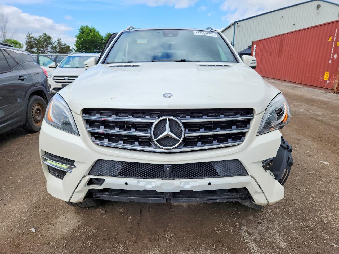 2014 Mercedes-benz Ml 350 Bluetec White vin: 4JGDA2EB2EA439671