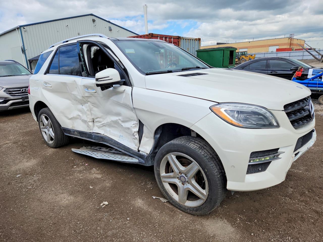 2014 Mercedes-benz Ml 350 Bluetec White vin: 4JGDA2EB2EA439671