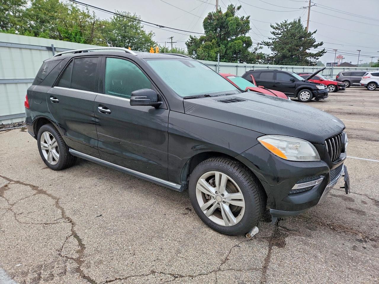 2014 Mercedes-benz Ml 350 Bluetec Black vin: 4JGDA2EB3EA370571