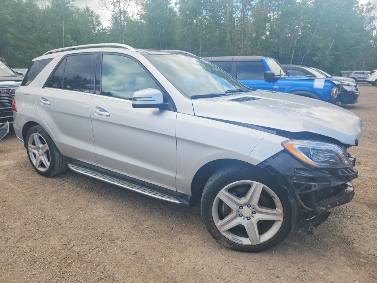 2015 Mercedes-benz Ml 350 Bluetec Silver vin: 4JGDA2EB3FA558525