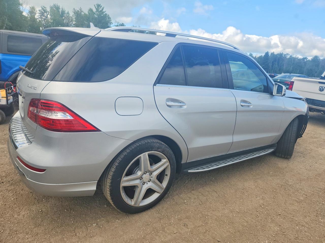2015 Mercedes-benz Ml 350 Bluetec Silver vin: 4JGDA2EB3FA558525