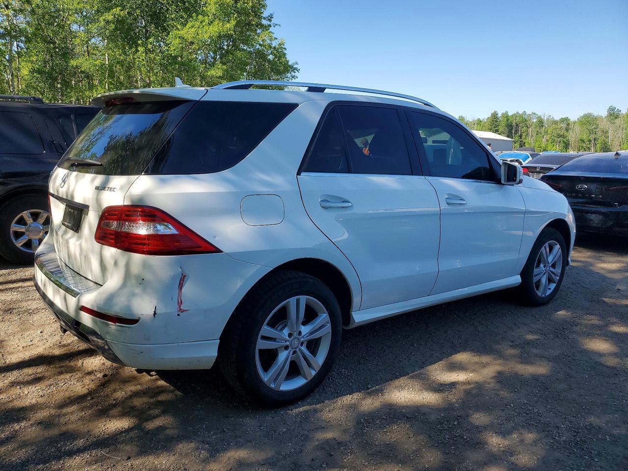 2015 Mercedes-benz Ml 350 Bluetec Белый vin: 4JGDA2EB3FA610221