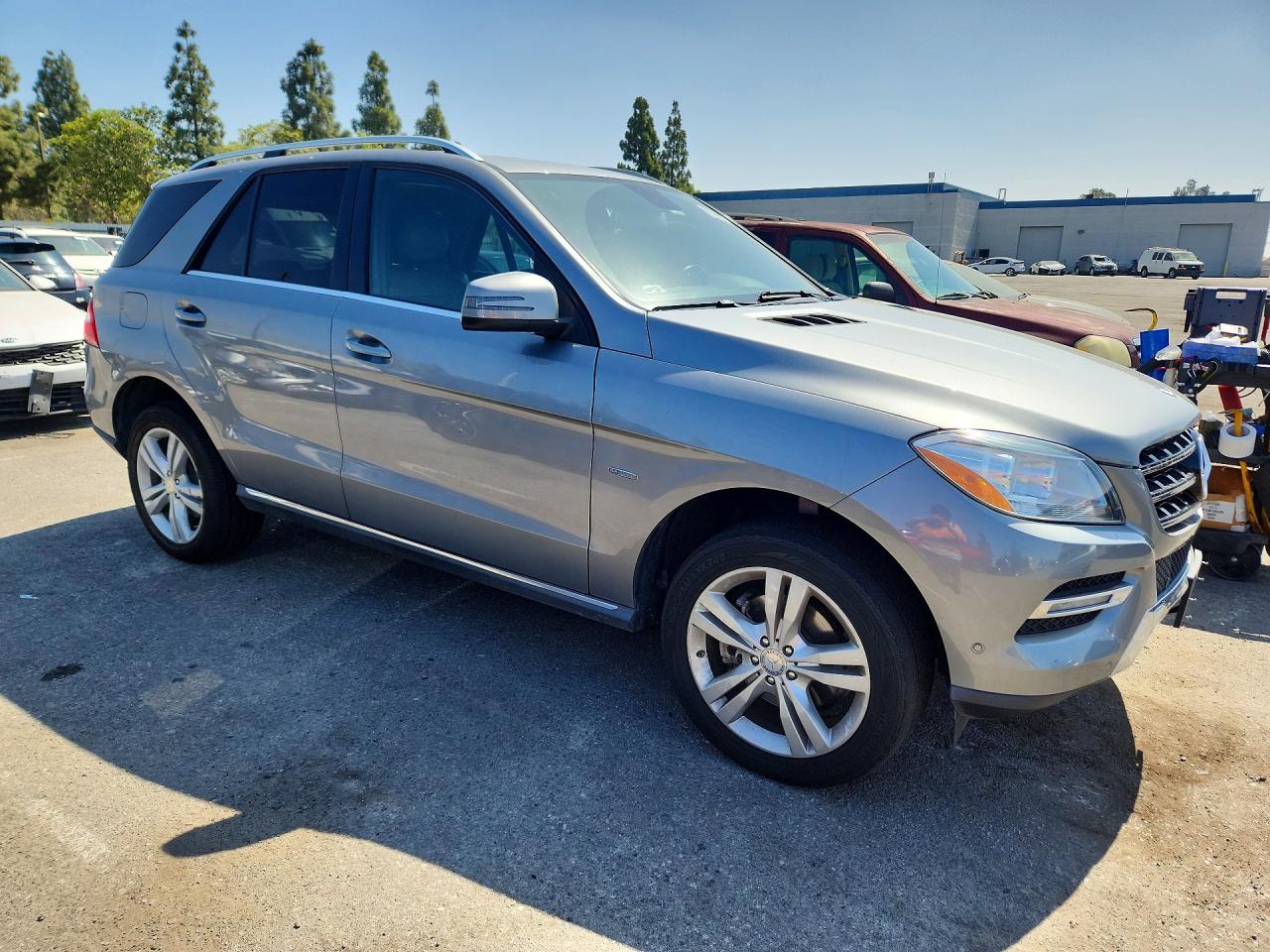2012 Mercedes-benz Ml 350 Bluetec Silver vin: 4JGDA2EB4CA022937