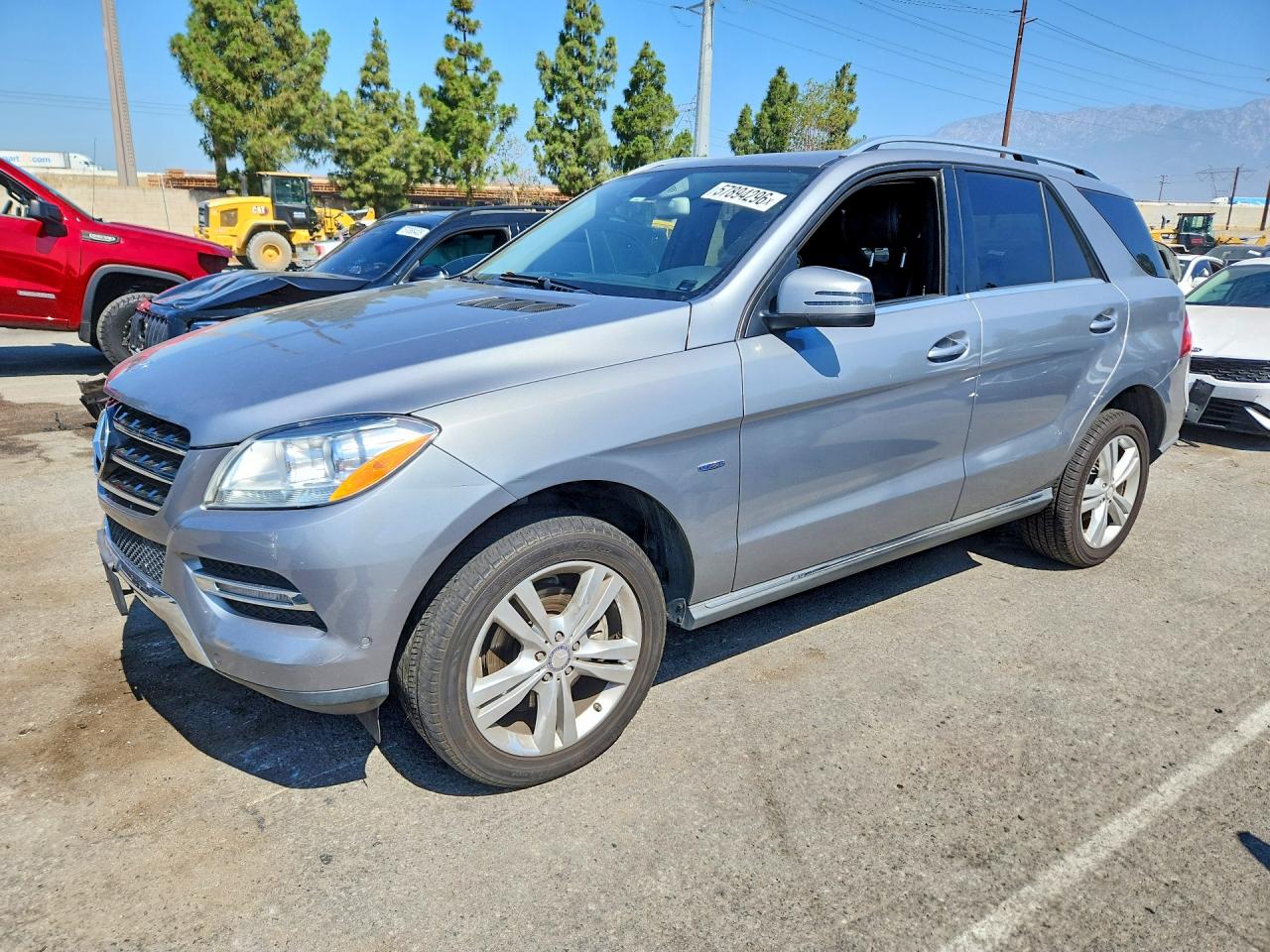 2012 Mercedes-benz Ml 350 Bluetec Silver vin: 4JGDA2EB4CA022937