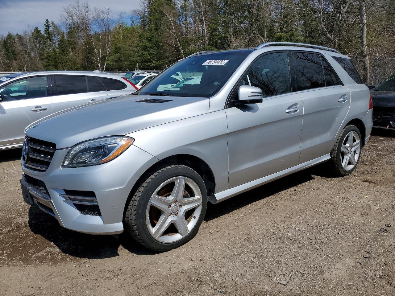2014 Mercedes-benz Ml 350 Bluetec Silver vin: 4JGDA2EB4EA386634