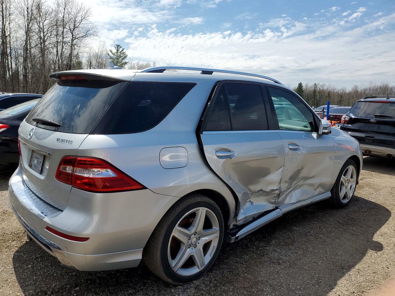 2014 Mercedes-benz Ml 350 Bluetec Silver vin: 4JGDA2EB4EA386634