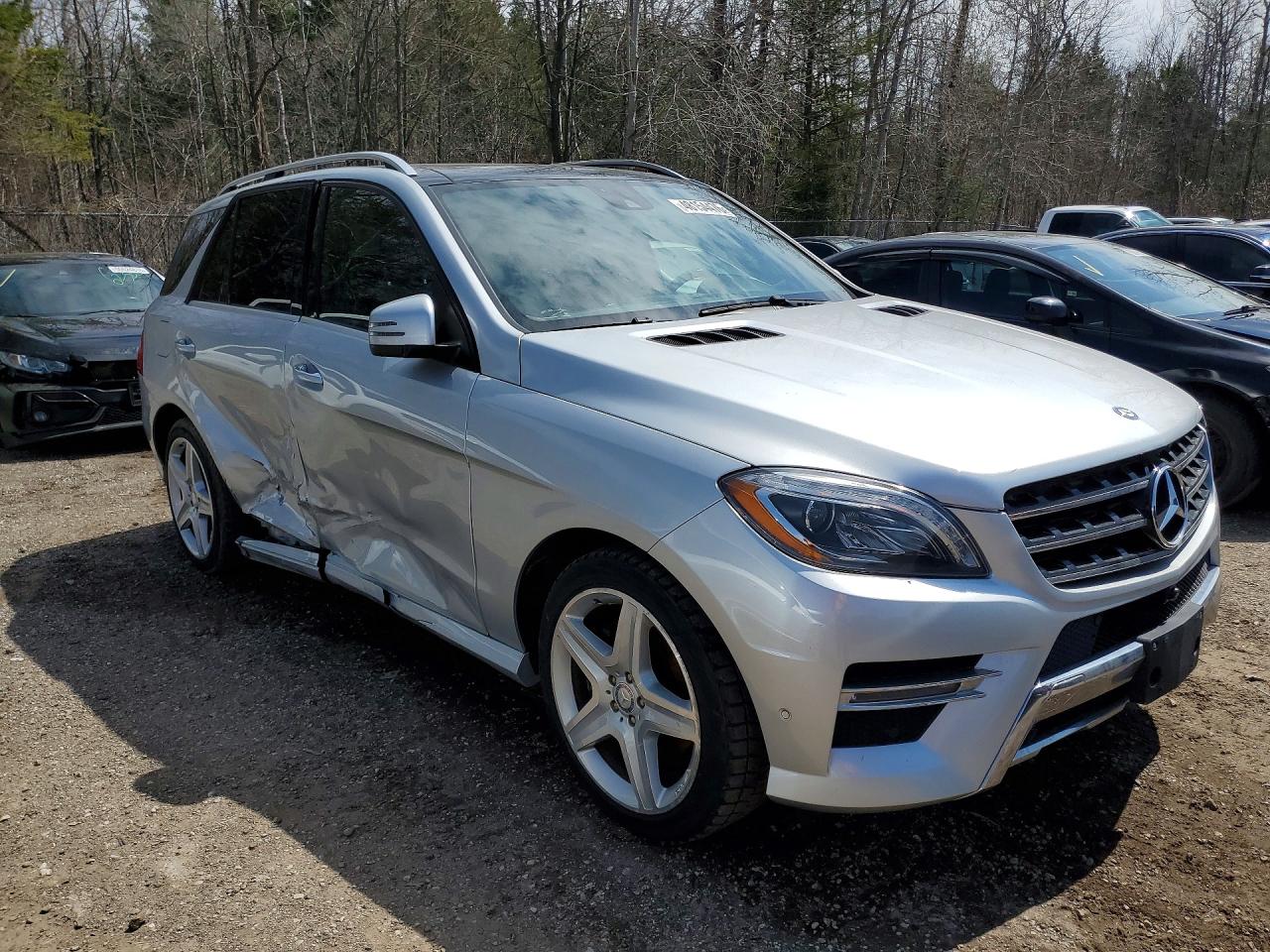 2014 Mercedes-benz Ml 350 Bluetec Silver vin: 4JGDA2EB4EA386634