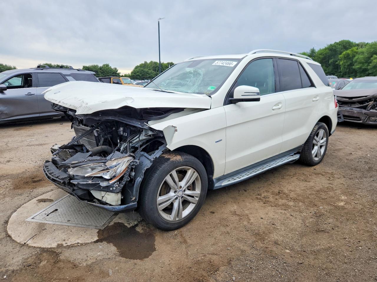 2012 Mercedes-benz Ml 350 Bluetec Белый vin: 4JGDA2EB5CA031257