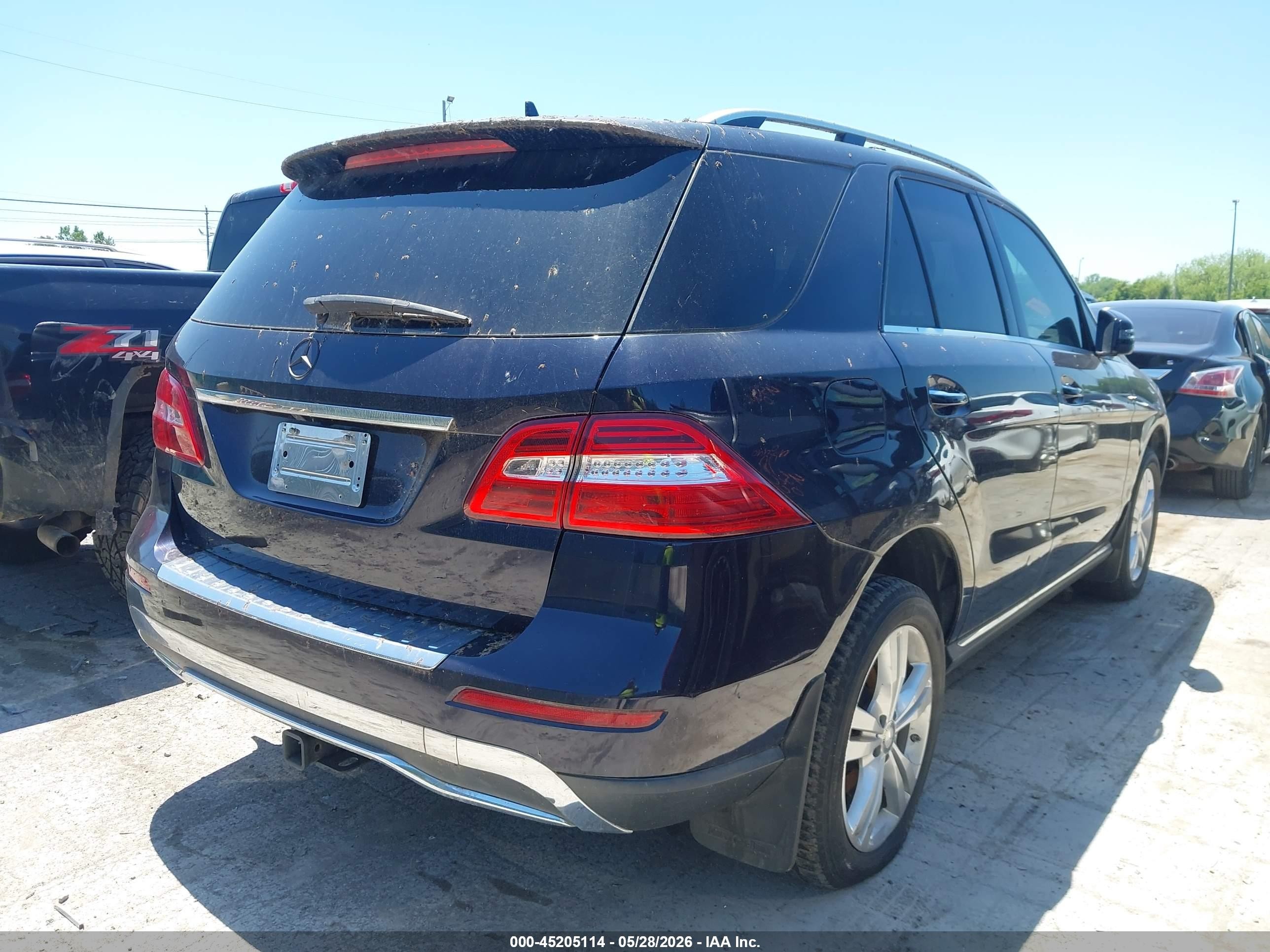 2012 Mercedes-benz Ml 350 Bluetec 4matic Синий vin: 4JGDA2EB5CA057373