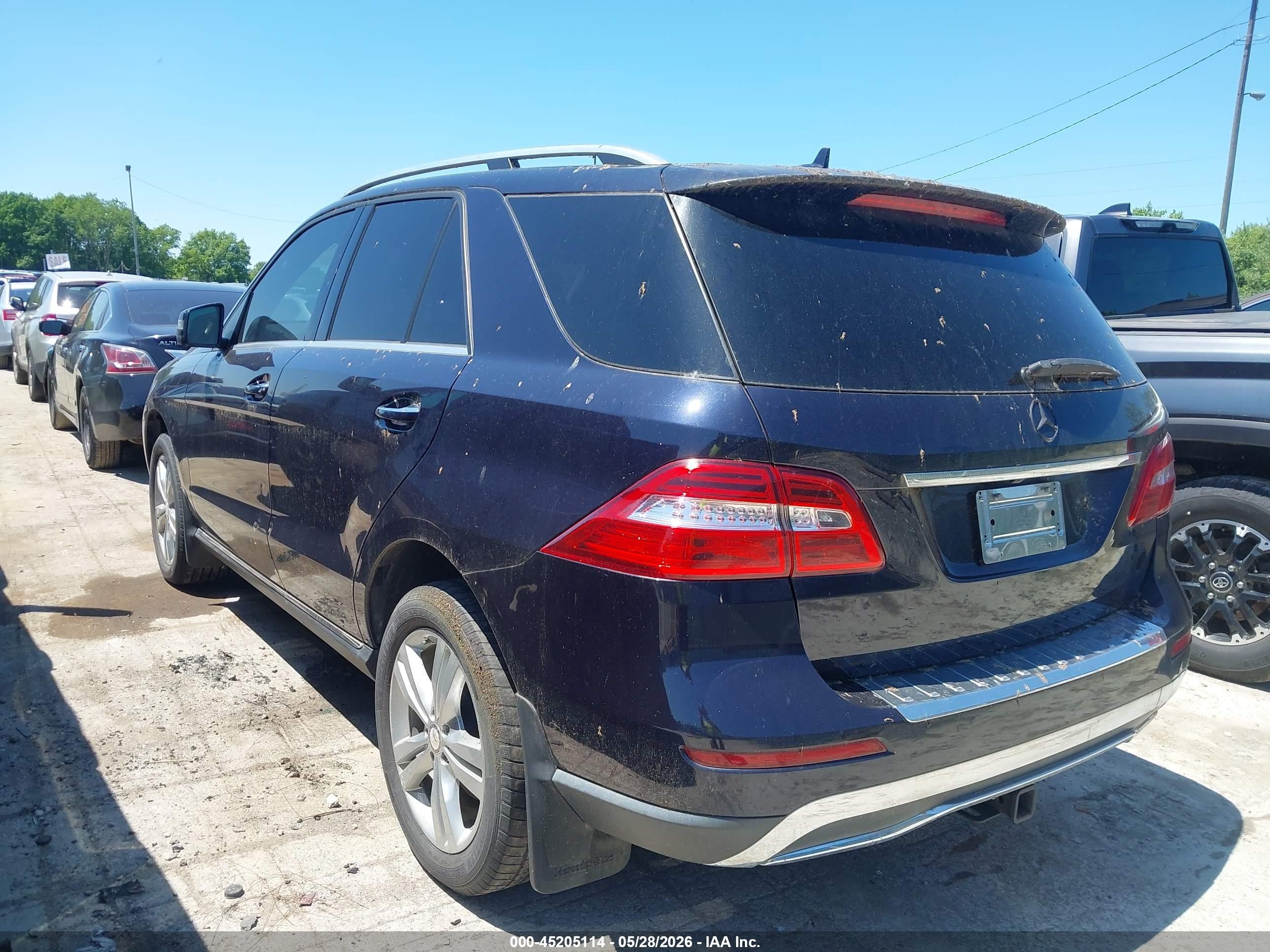 2012 Mercedes-benz Ml 350 Bluetec 4matic Синий vin: 4JGDA2EB5CA057373