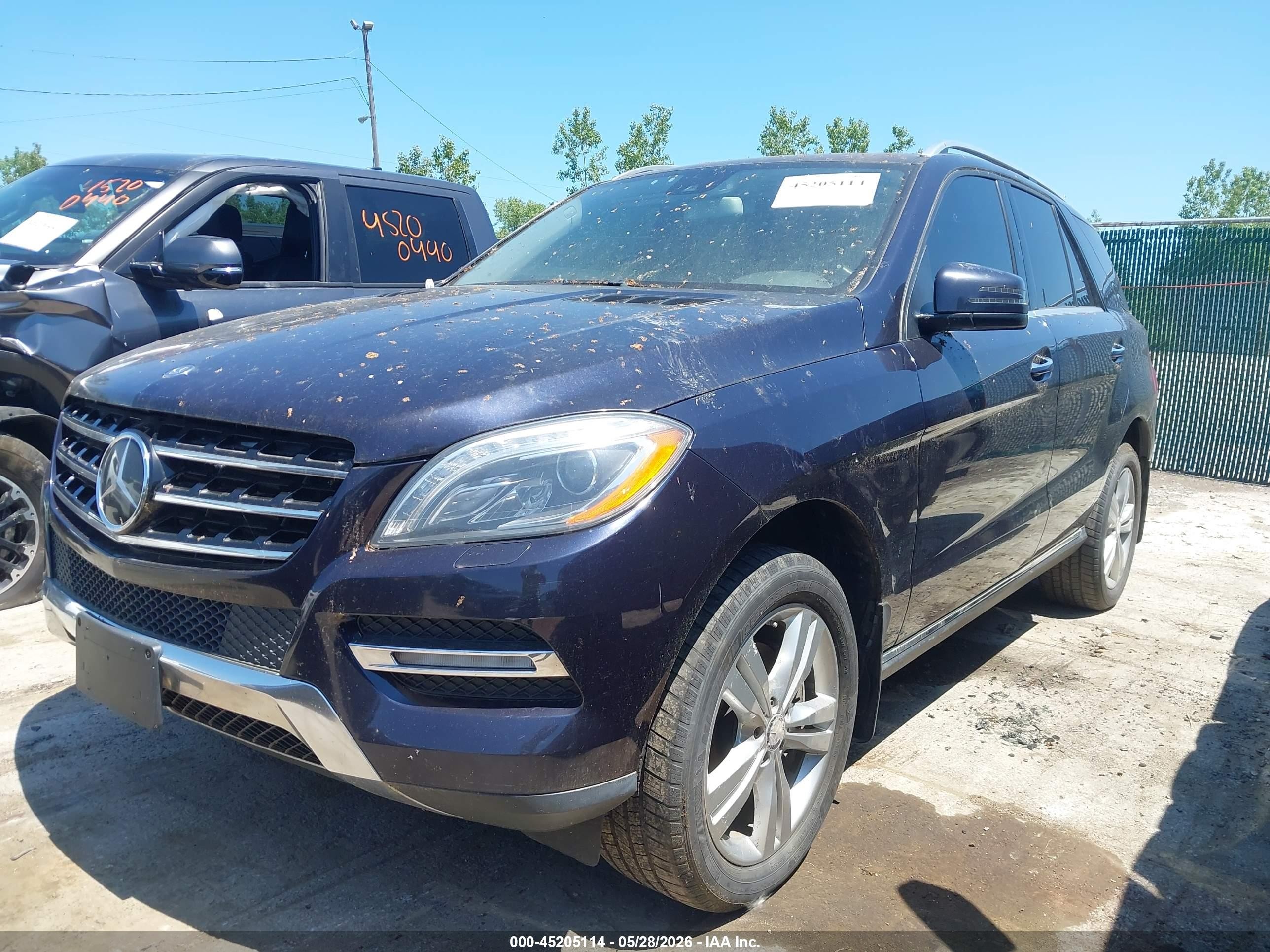 2012 Mercedes-benz Ml 350 Bluetec 4matic Синий vin: 4JGDA2EB5CA057373
