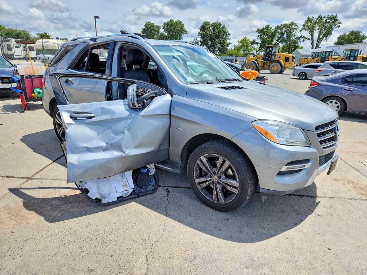 2012 Mercedes-benz Ml 350 Bluetec Silver vin: 4JGDA2EB5CA074254