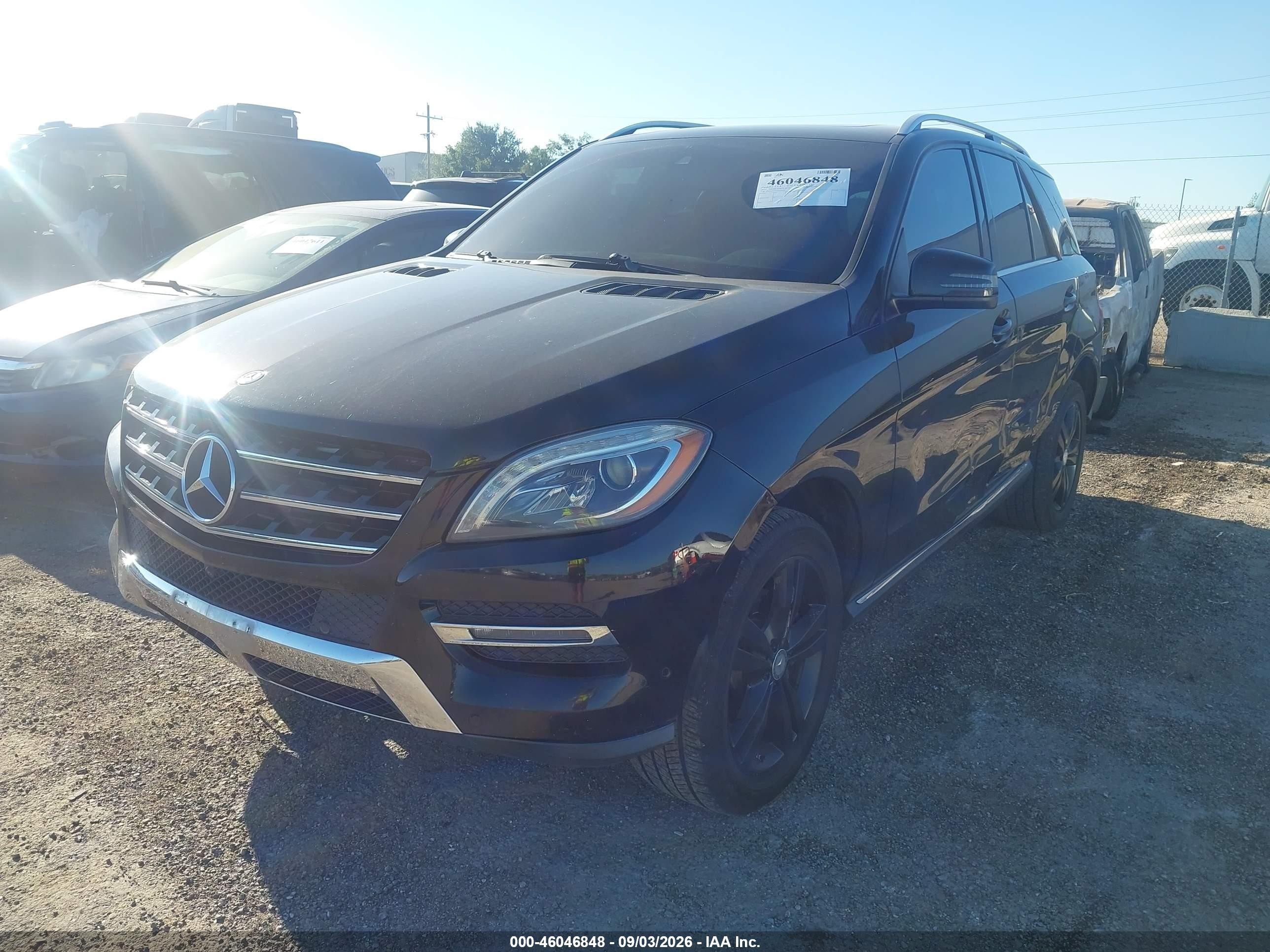 2014 Mercedes-benz Ml 350 Bluetec 4matic Black vin: 4JGDA2EB5EA268186