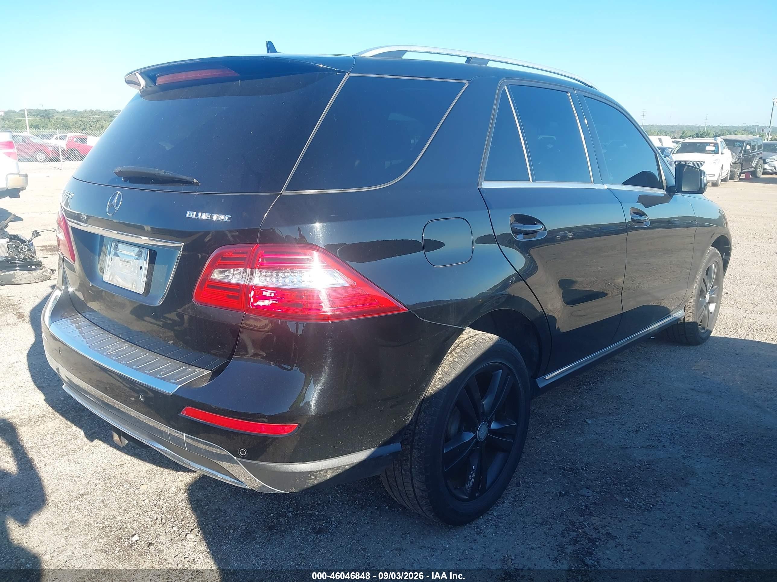 2014 Mercedes-benz Ml 350 Bluetec 4matic Black vin: 4JGDA2EB5EA268186
