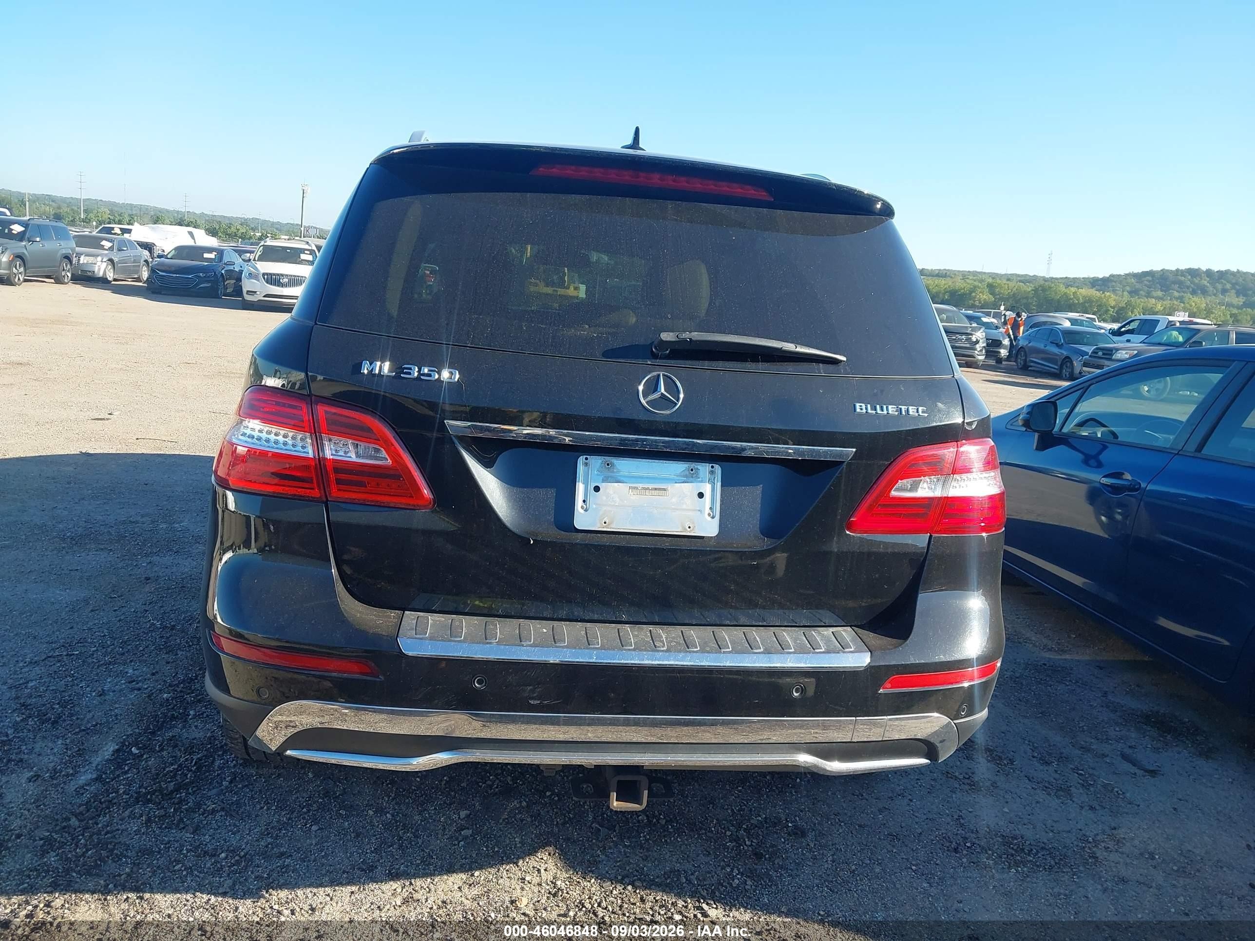 2014 Mercedes-benz Ml 350 Bluetec 4matic Black vin: 4JGDA2EB5EA268186