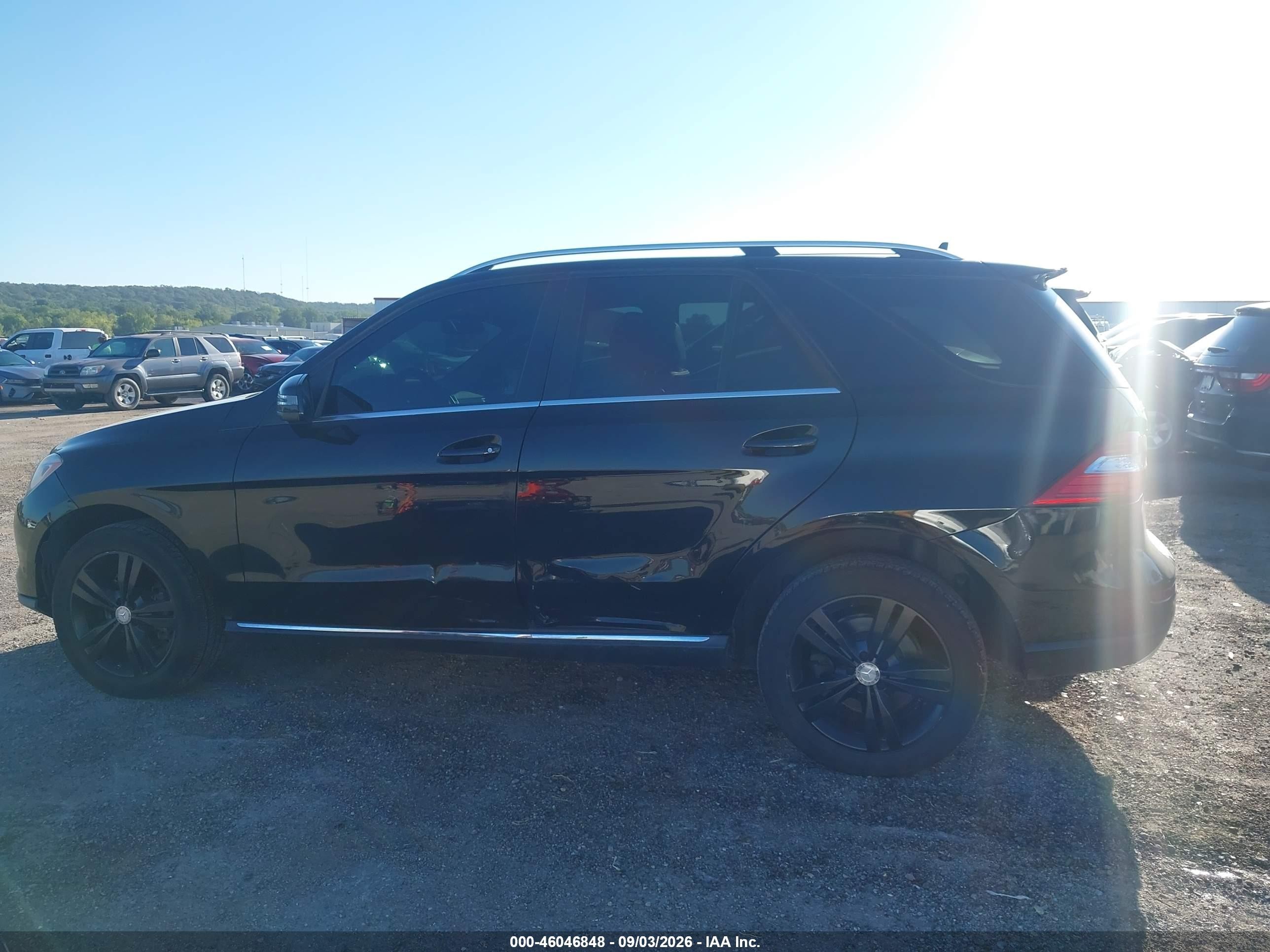 2014 Mercedes-benz Ml 350 Bluetec 4matic Black vin: 4JGDA2EB5EA268186