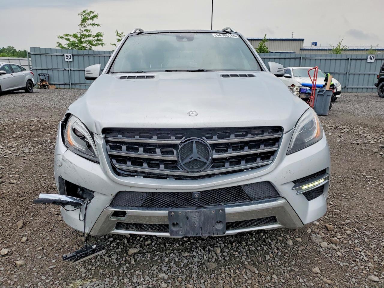 2015 Mercedes-benz Ml 350 Bluetec Silver vin: 4JGDA2EB5FA569042