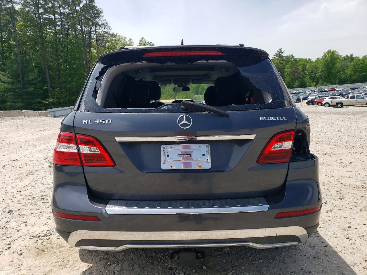 2012 Mercedes-benz Ml 350 Bluetec Silver vin: 4JGDA2EB6CA016167