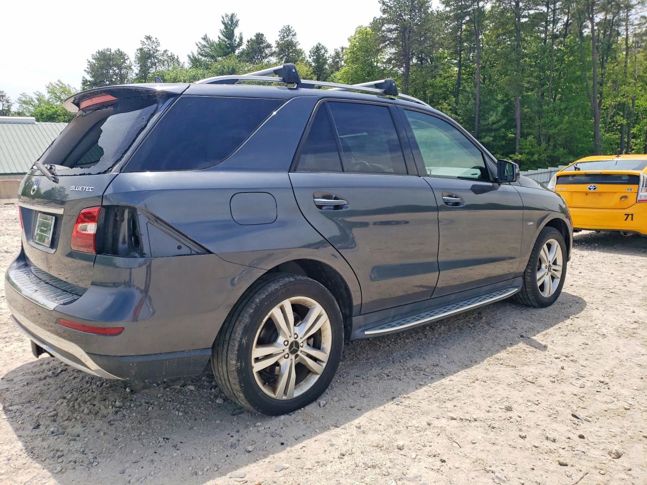 2012 Mercedes-benz Ml 350 Bluetec Silver vin: 4JGDA2EB6CA016167