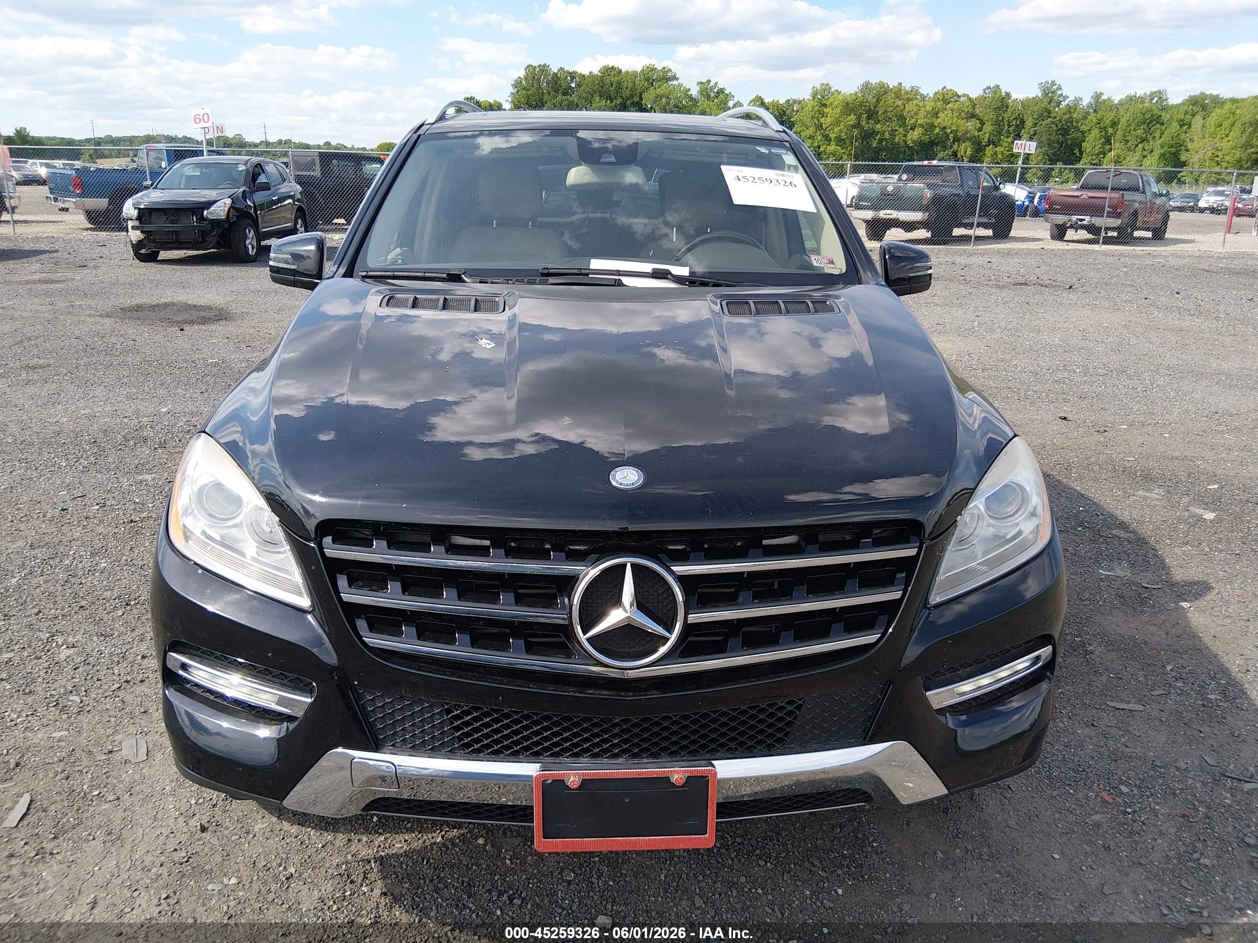 2013 Mercedes-benz Ml 350 Bluetec 4matic Black vin: 4JGDA2EB6DA154745