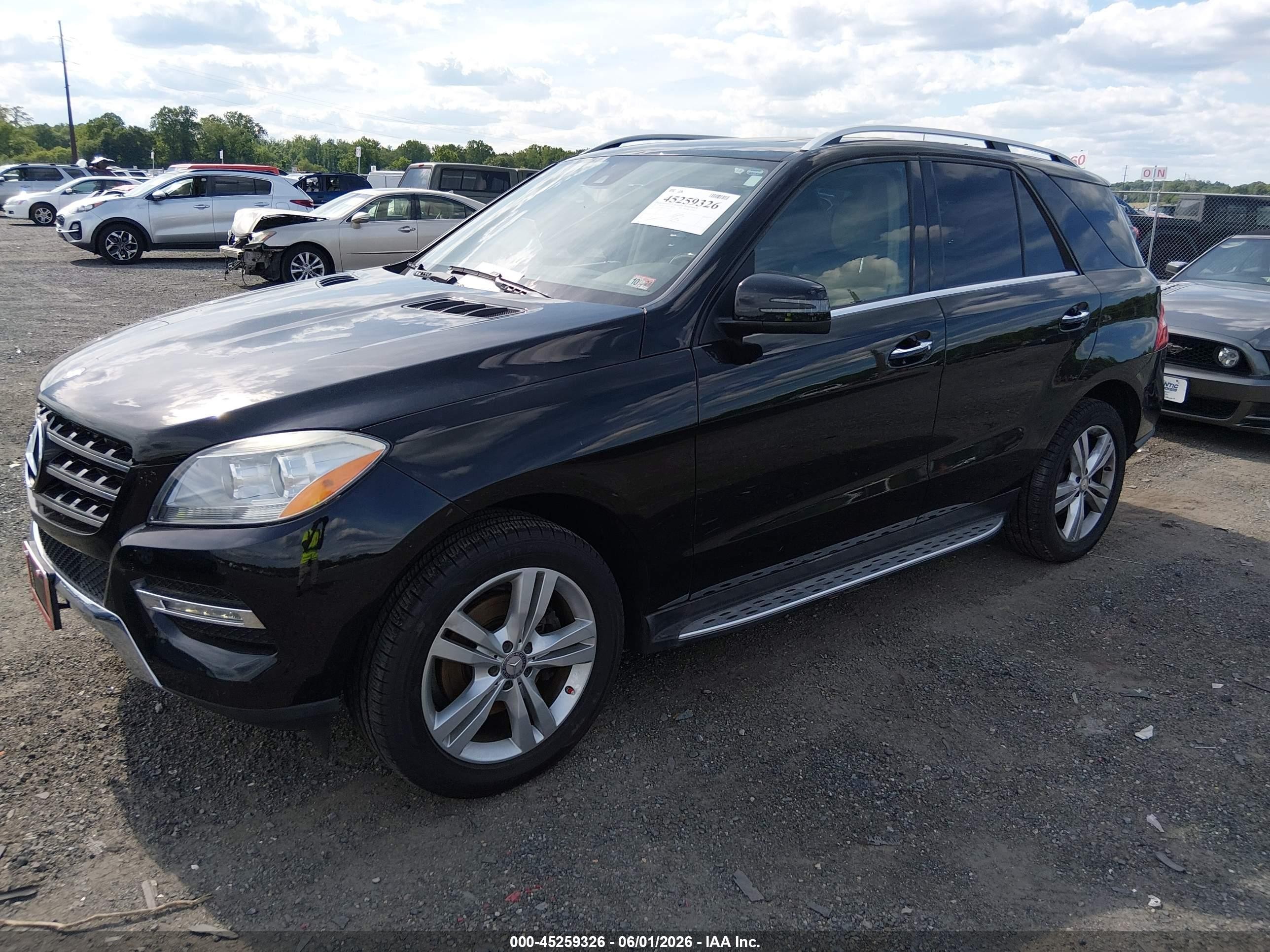 2013 Mercedes-benz Ml 350 Bluetec 4matic Black vin: 4JGDA2EB6DA154745
